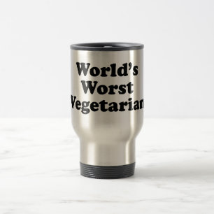 Caneca Térmica O vegetariano o mais mau do mundo