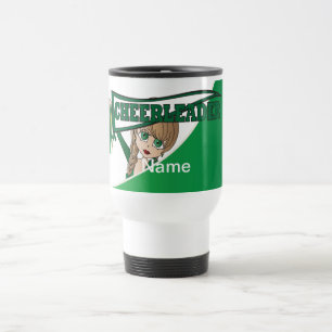 Caneca Térmica O verde personaliza o cheerleader