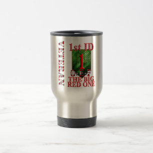 Caneca Térmica ø Vermelho grande um OEF da divisão de infantari