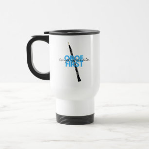 Caneca Térmica Oboe Primeiro Tudo Mais Tarde Desligar Oboista Eng