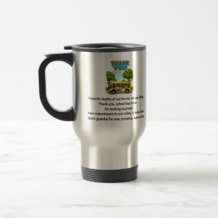Caneca Térmica Obrigado, Motorista de Ônibus Escolar.