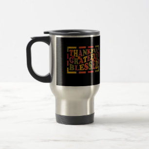Caneca Térmica Obrigados Dando Designs Gratos, Gratos, Abençoados