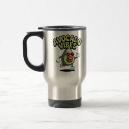 Caneca Térmica Óculos de Sol Divertidos Abacate