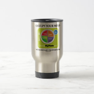 Caneca Térmica Ocupe sua mente com proporções dietéticas MyPla