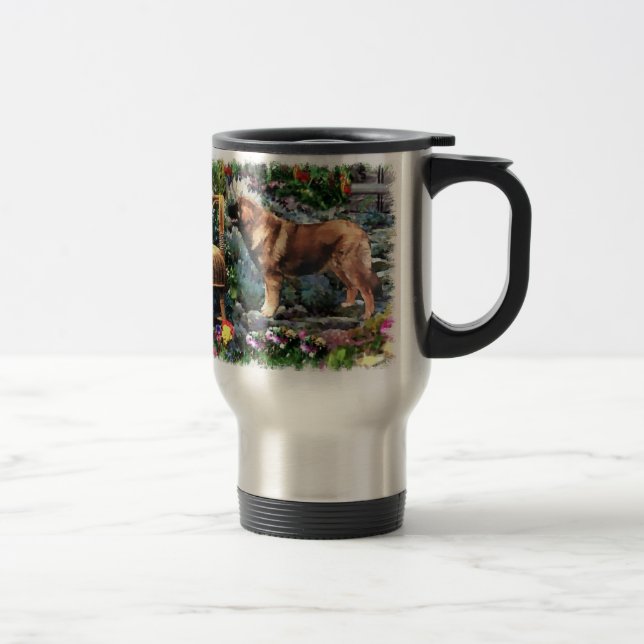 Caneca Térmica Ofertas de arte Leonberger (Direita)