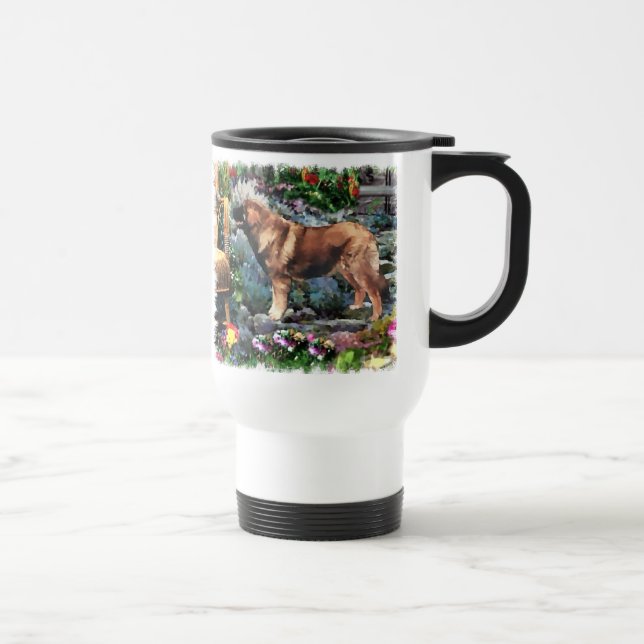 Caneca Térmica Ofertas de arte Leonberger (Direita)