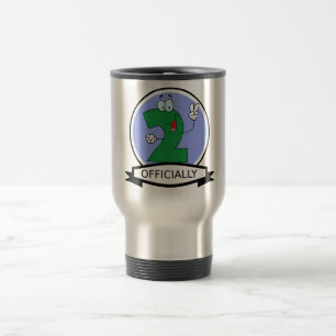 Caneca Térmica Oficialmente bandeira de 2 aniversários