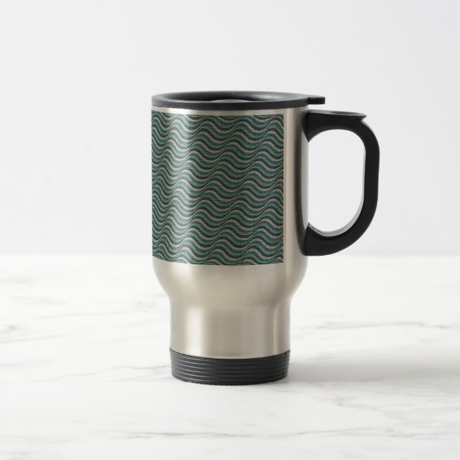 Caneca Térmica Olhar Linen das Ondas do Oceano (Direita)