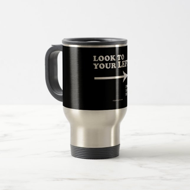 Caneca Térmica Olhe para a esquerda SlipperyJoe's espesso ce geom (Frente Esquerda)
