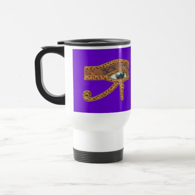 Caneca Térmica Olho de Horus Antigo Egípcio Art Mug (Esquerda)