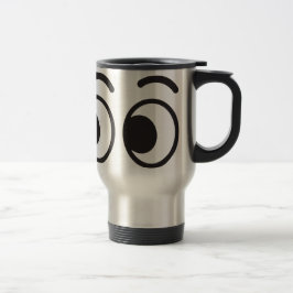Caneca Térmica Olhos que olham o emoji