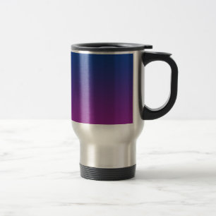 Caneca Térmica Ombre azul escuro & roxo