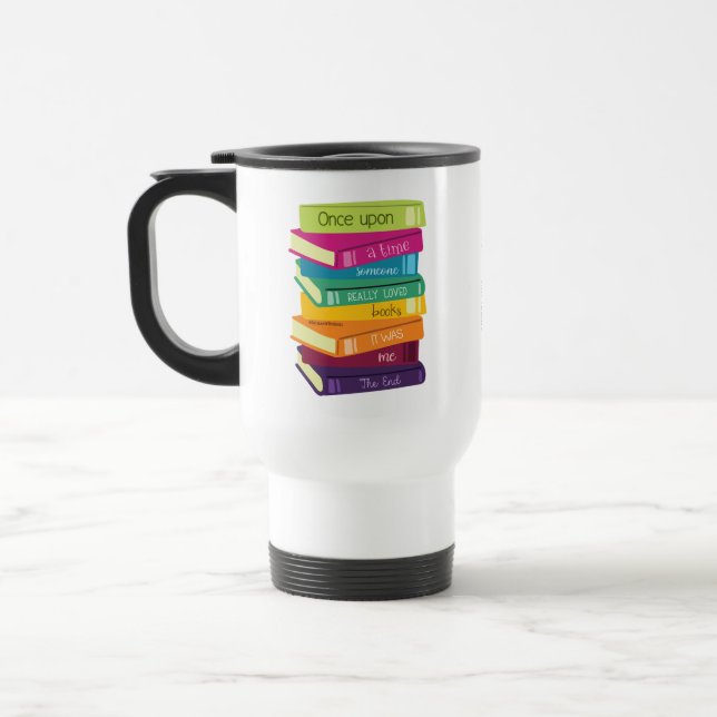 Caneca Térmica Once Upon A Time Someone Loved Books (Esquerda)