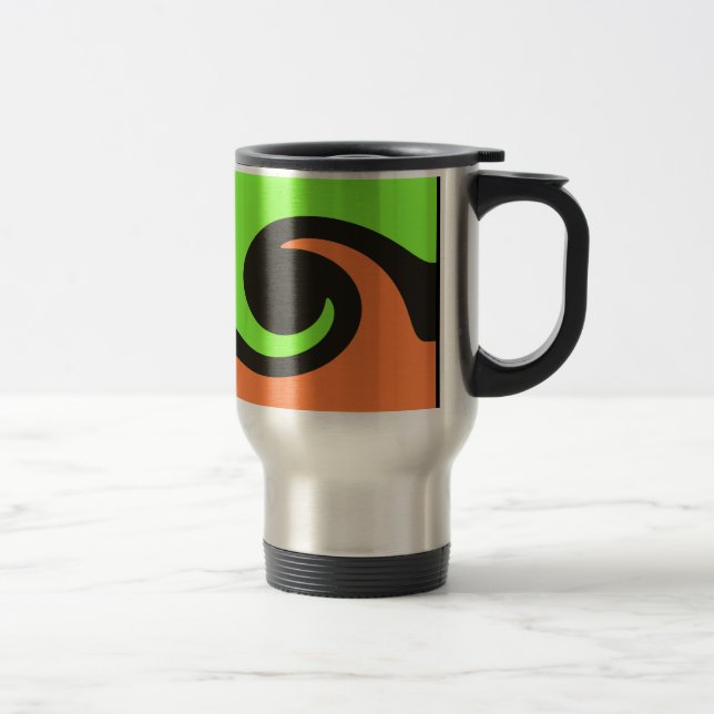 Caneca Térmica onda colorida (Direita)