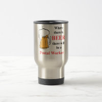 Onde há cerveja - trabalhador postal