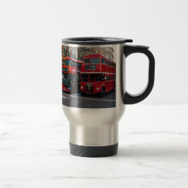 Caneca Térmica Ônibus Vermelhos de Dois Andares