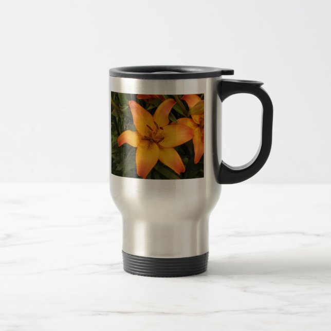 Caneca Térmica Orange Lily (Direita)