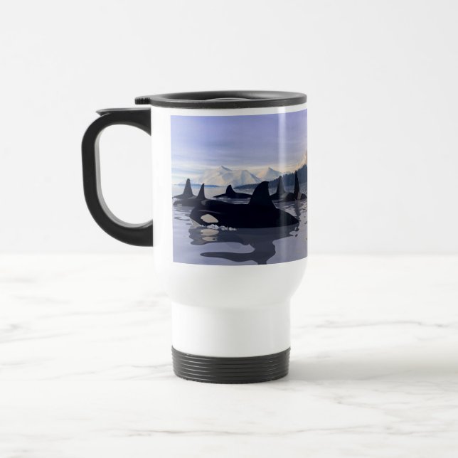 Caneca Térmica Orca de Água Brilhada (Esquerda)