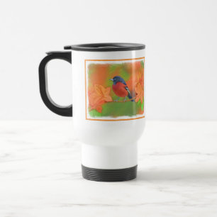 Caneca Térmica Orchard Oriole Songbird Pintura Original