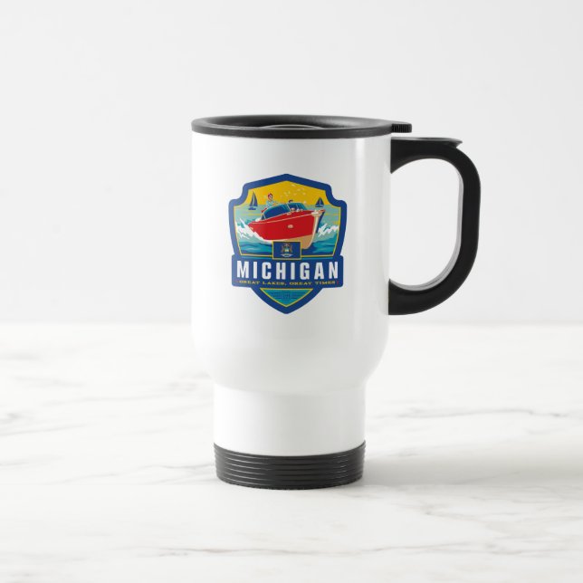Caneca Térmica Orgulho Estatal | Michigan (Direita)