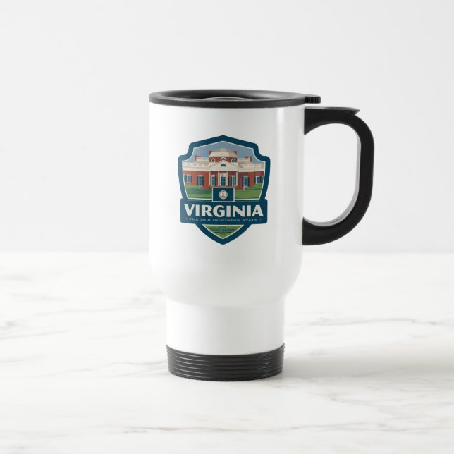 Caneca Térmica Orgulho Estatal | Virgínia (Direita)
