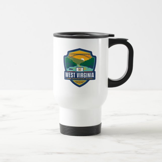 Caneca Térmica Orgulho Estatal | Virgínia Ocidental (Direita)