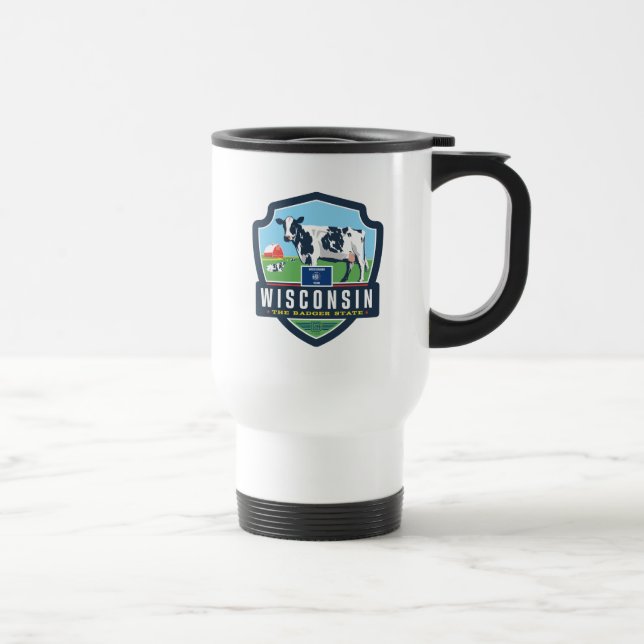 Caneca Térmica Orgulho Estatal | Wisconsin 2 (Direita)