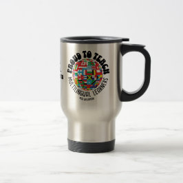 CANECA TÉRMICA ORGULHOSO EM ENSINAR MULTILÍNGUAS AOS APRENDIZADOR