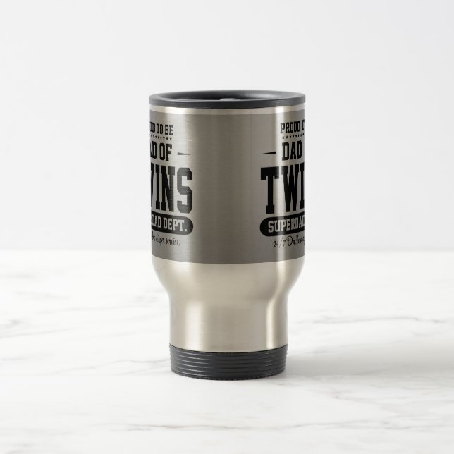 Caneca Térmica Orgulhoso ser pai do serviço de Superdad dos (Centro)