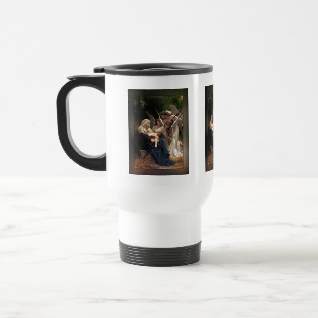 Caneca Térmica Os anjos de William Adolphe Bouguereau (Esquerda)