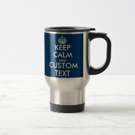 Caneca Térmica Os azuis marinhos feitos sob encomenda mantêm a