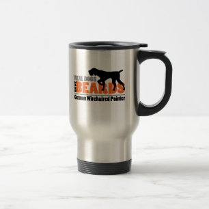 Caneca Térmica Os cães reais têm barbas - ponteiro Wirehaired