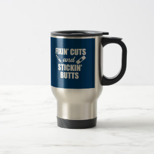 Caneca Térmica Os cortes de Fixin e a enfermeira engraçada dos