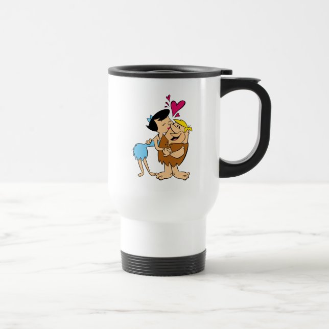 Caneca Térmica Os Flintstones | Betty Kissing Barney (Direita)