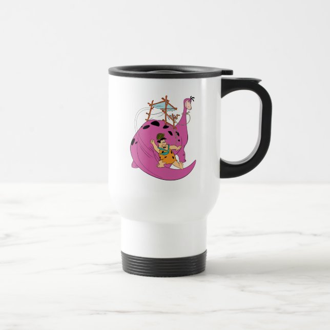 Caneca Térmica Os Flintstones | Fred Deslizando A Cauda (Direita)