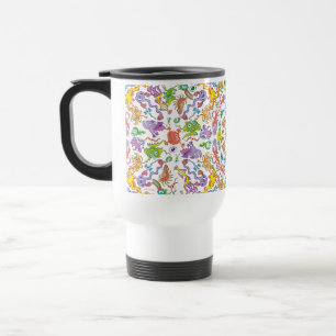 Caneca Térmica Os monstro loucos coloridos que levantam em um