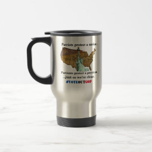 Caneca Térmica Os patriotas protegem uma nação.