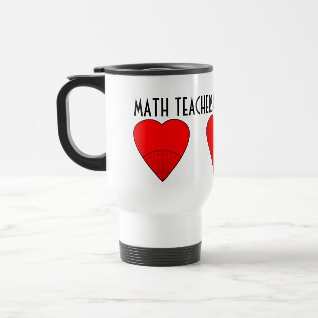 Caneca Térmica Os professores de matemática acreditam nos ângulos (Esquerda)