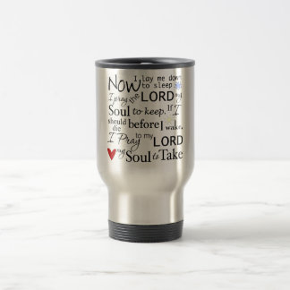 Caneca Térmica Os senhores Oração Agora Eu do tempo de sono