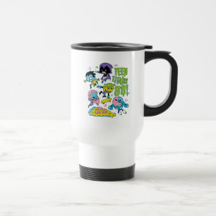 Caneca Térmica Os titã adolescentes vão! gráfico Gnarly da piz