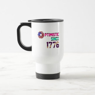 Caneca Térmica Otimista desde 1776 Bandeira dos Estados Unidos 4
