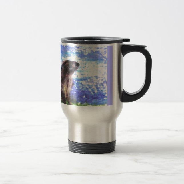 Caneca Térmica Otter do Rio Sparkly de Arte Animal (Direita)