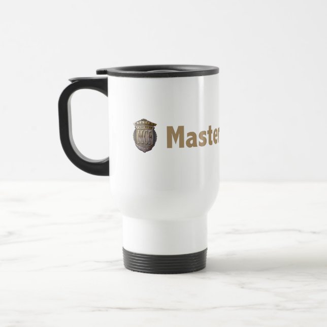 Caneca Térmica Ouro mestre do detetive (Esquerda)