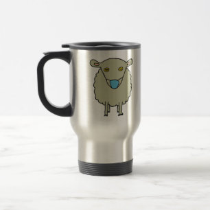 Caneca Térmica Ovelha que Veste máscara anti-máscara