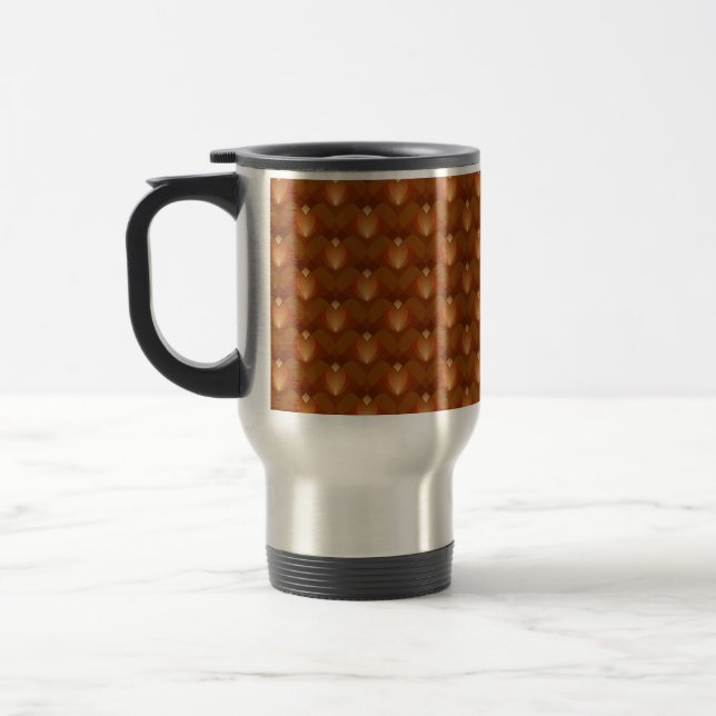 Caneca Térmica Padrão Boho Retro no Estilo dos Anos 70 (Esquerda)