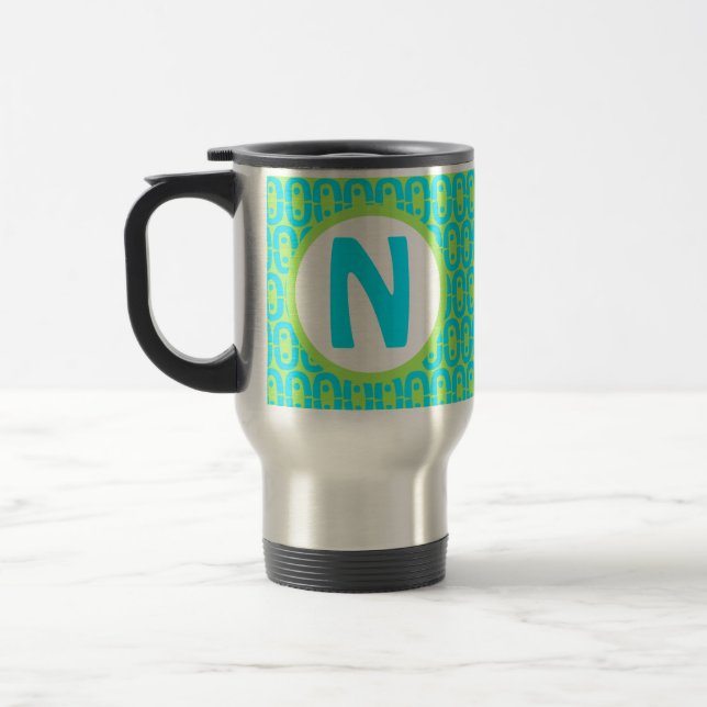 Caneca Térmica padrão colorido moderno (Esquerda)