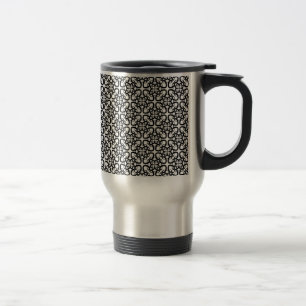 Caneca Térmica padrão contínuo decorativo em tumbler térmico