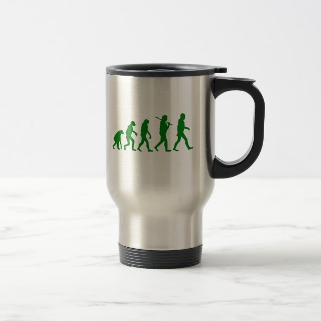 Caneca Térmica Padrão da evolução - verde (Direita)