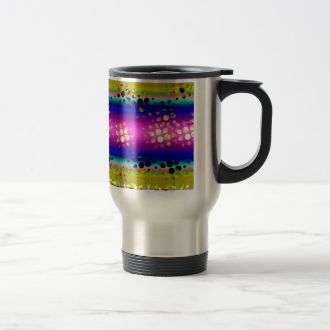 Caneca Térmica Padrão de Abstrato colorida (Direita)