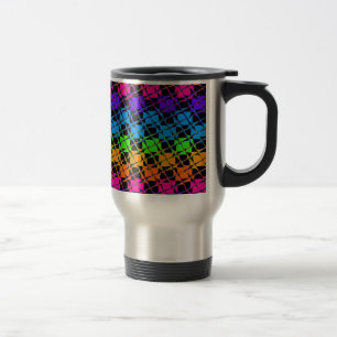 Caneca Térmica Padrão de arco-íris colorida mais recente verifica